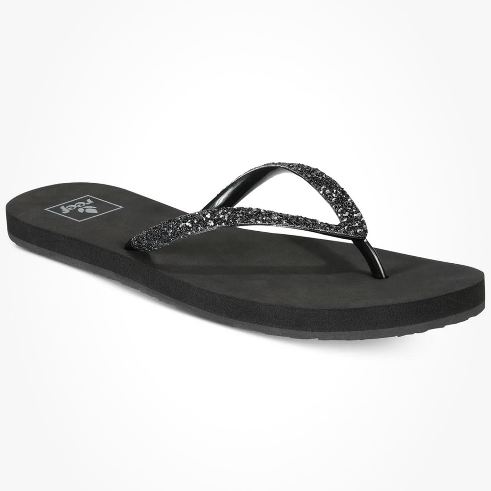 Reef Stargazer Glitter Thong Flip Flops  Size 5